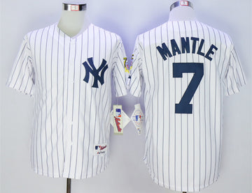 Mickey Mantle New York Yankees white jersey