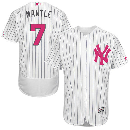 Mickey Mantle New York Yankees white jersey