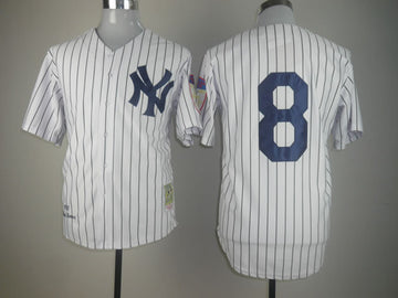 Berra New York Yankees white Throwback jersey