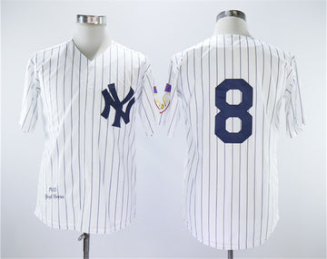 Yogi Berra New York Yankees white Throwback jersey