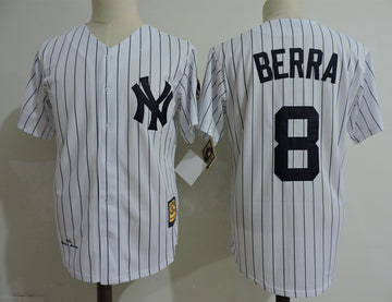 Yogi Berra New York Yankees white Cooperstown jersey