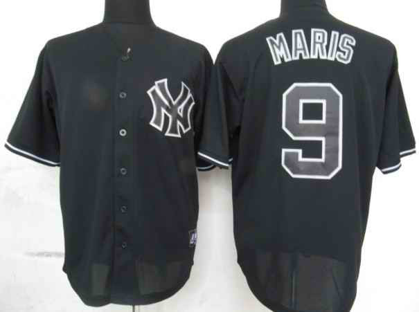 Maris New York Yankees black Fashion jersey
