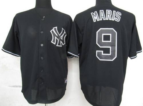 Roger Maris New York Yankees black Fashion jersey