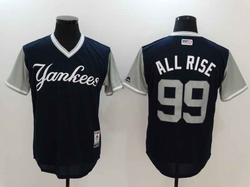Aaron Judge All Rise Majestic New York Yankees navy jersey