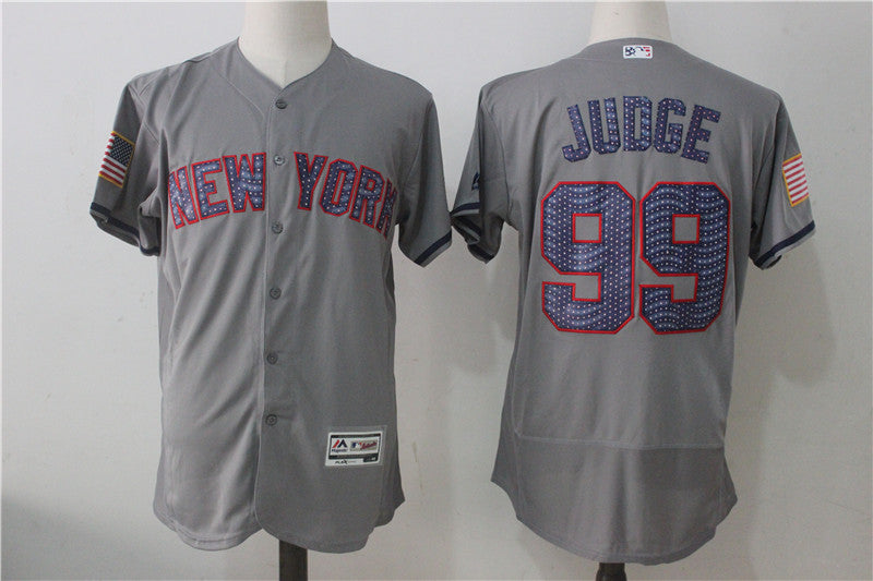 Aaron Judge New York Yankees gray jersey