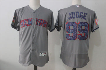 Aaron Judge New York Yankees gray jersey
