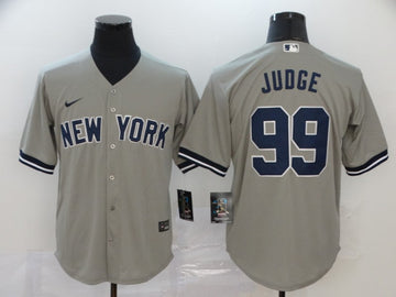 Aaron Judge New York Yankees gray jersey