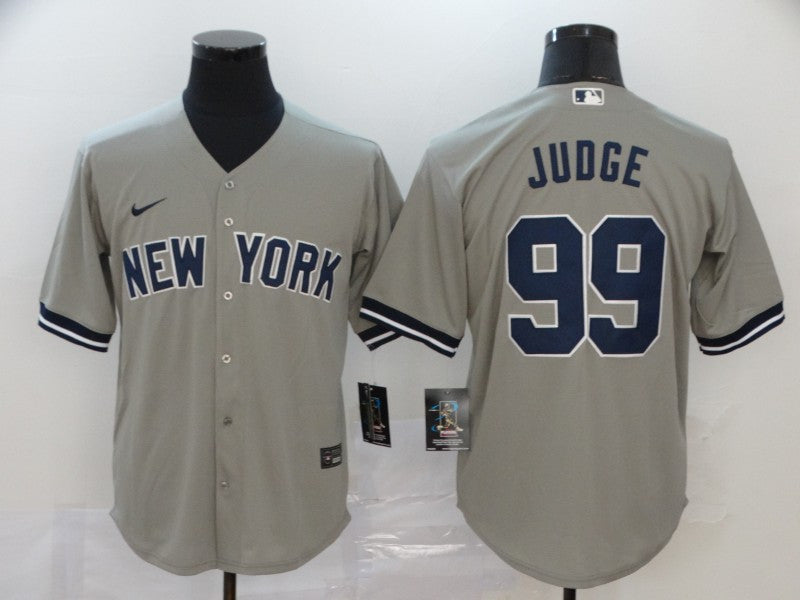 Aaron Judge New York Yankees gray jersey