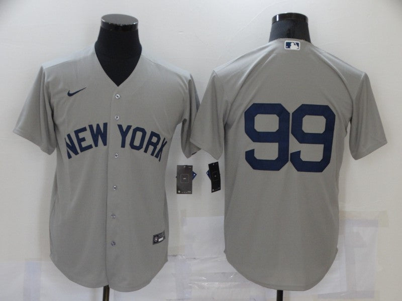 Aaron Judge New York Yankees gray jersey