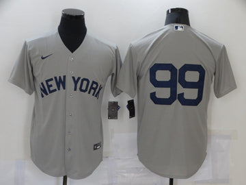 Aaron Judge New York Yankees gray jersey
