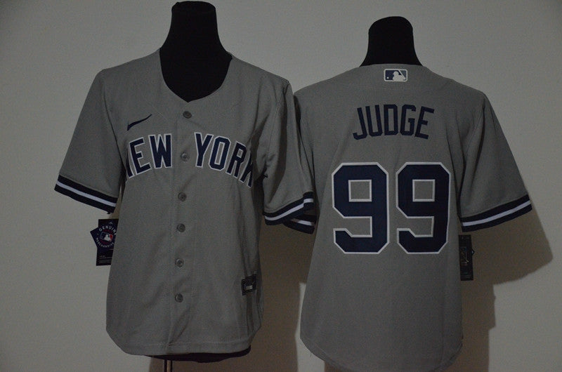 Aaron Judge New York Yankees gray jersey
