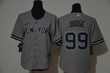 Aaron Judge New York Yankees gray jersey