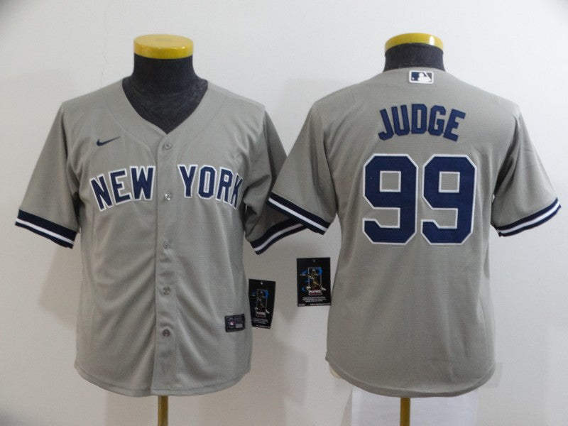 Aaron Judge New York Yankees gray jersey