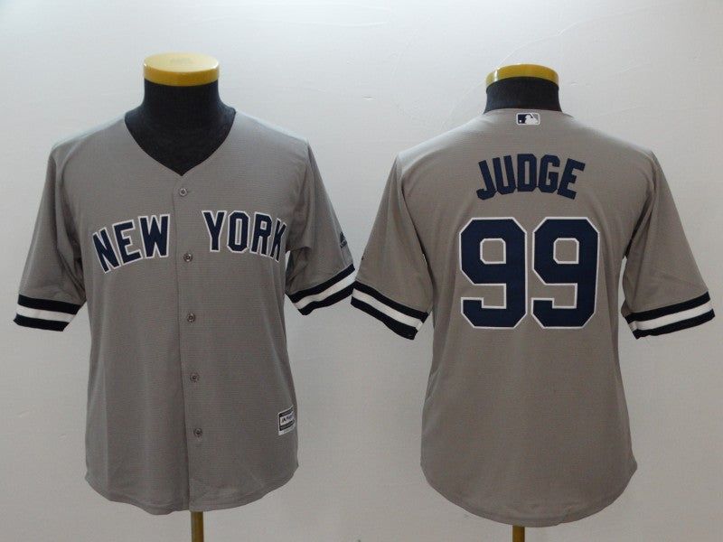 Aaron Judge New York Yankees gray jersey