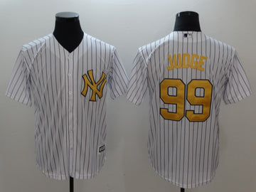 Aaron White New York Yankees gold jersey