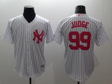 Aaron White New York Yankees pink jersey