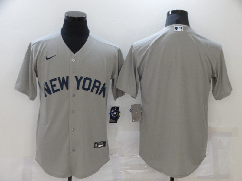 Custom New York Yankees gray jersey