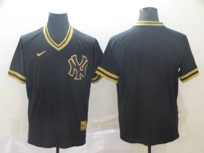Blank Black New York Yankees gold Legend jersey