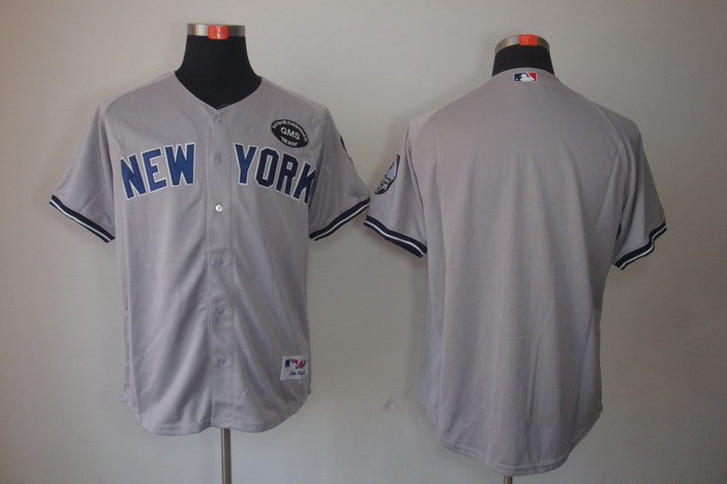 Custom New York Yankees gray jersey