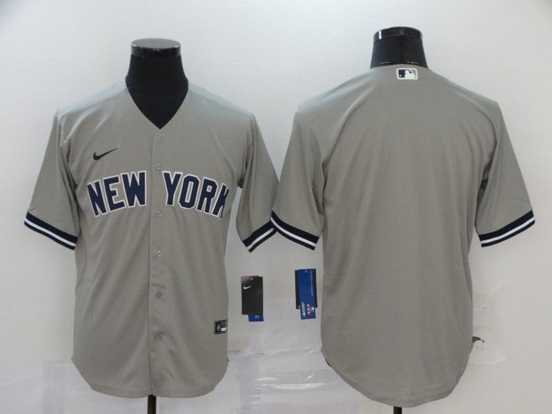 Custom New York Yankees gray jersey
