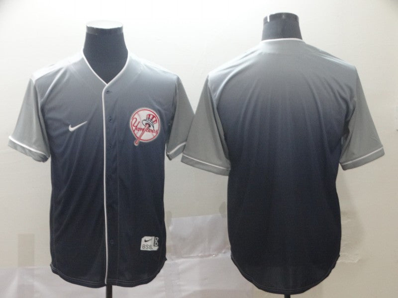 Custom New York Yankees gray Fashion jersey
