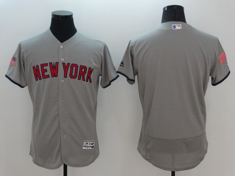 Custom New York Yankees grey Fashion jersey