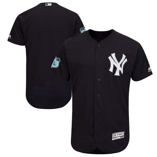 Custom New York Yankees navy jersey