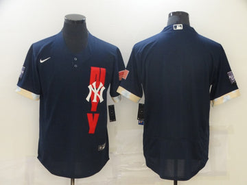 Custom New York Yankees navy All-Star jersey