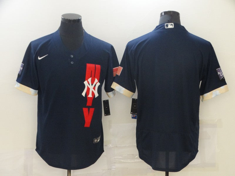 Custom New York Yankees navy All-Star jersey
