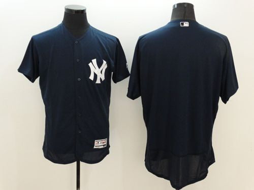 Custom New York Yankees navy Authentic jersey