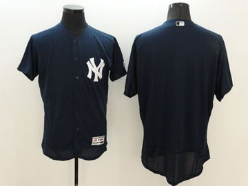Custom New York Yankees navy Authentic jersey