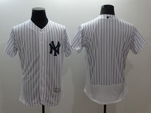Custom New York Yankees white Authentic jersey