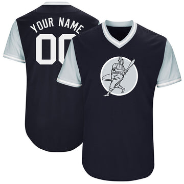 New York Yankees blue Throwback jersey