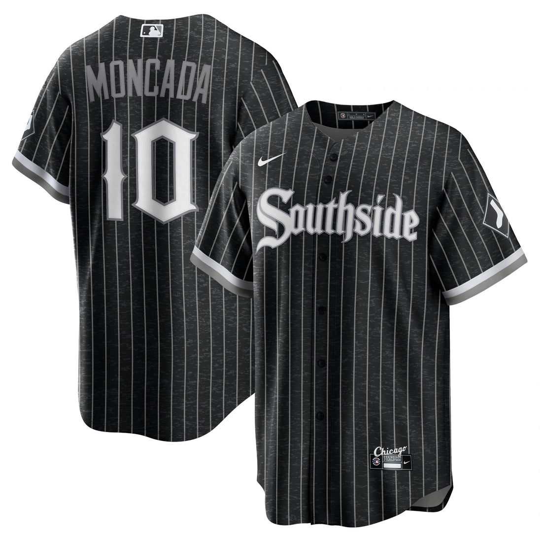 Yoan Moncada Chicago White Sox black City Connect jersey