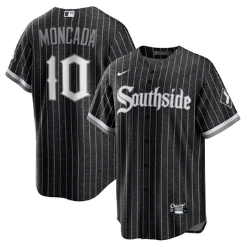 Yoan Moncada Chicago White Sox black City Connect jersey