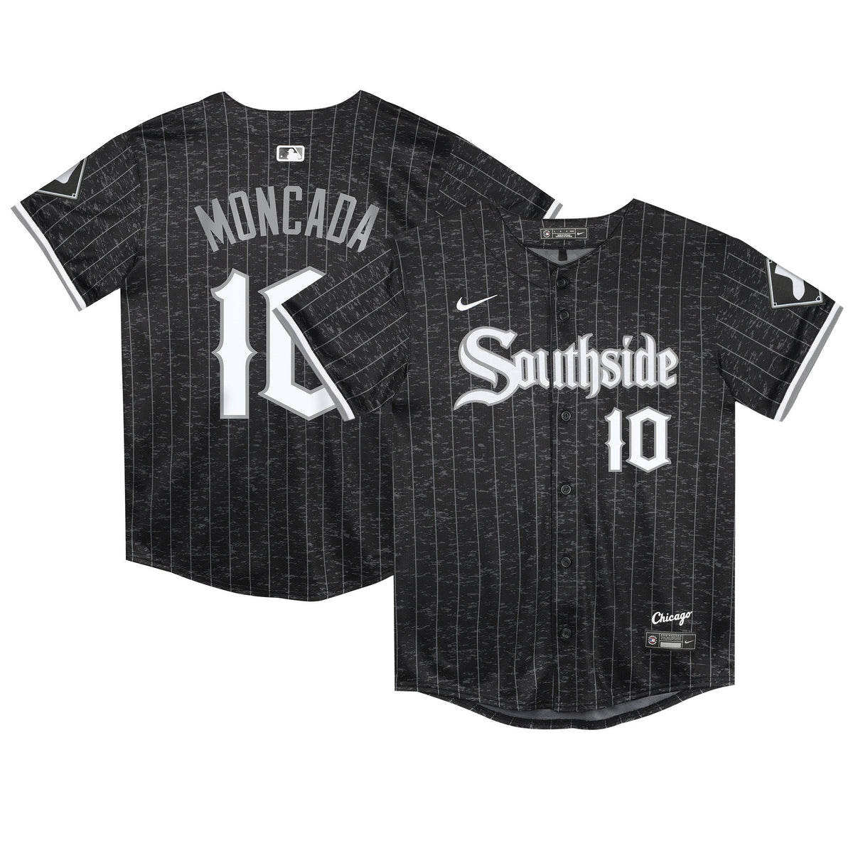 Yoan Moncada Preschool Chicago White Sox black City Connect jersey