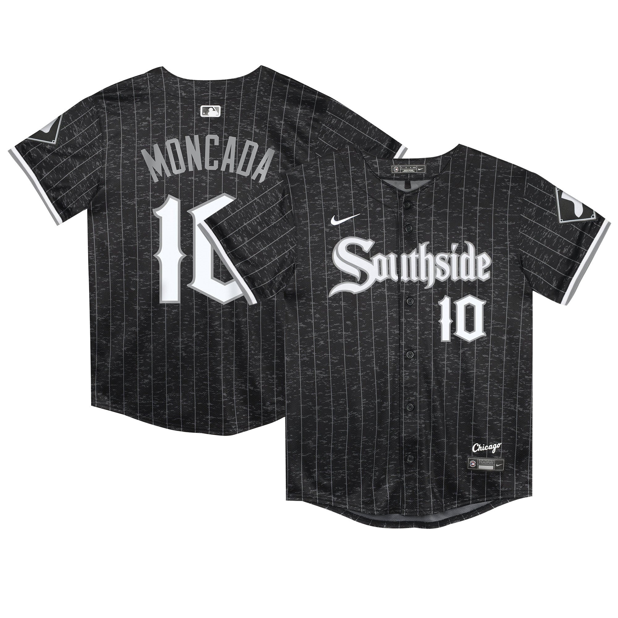 Yoan Moncada Preschool Chicago White Sox black City Connect jersey