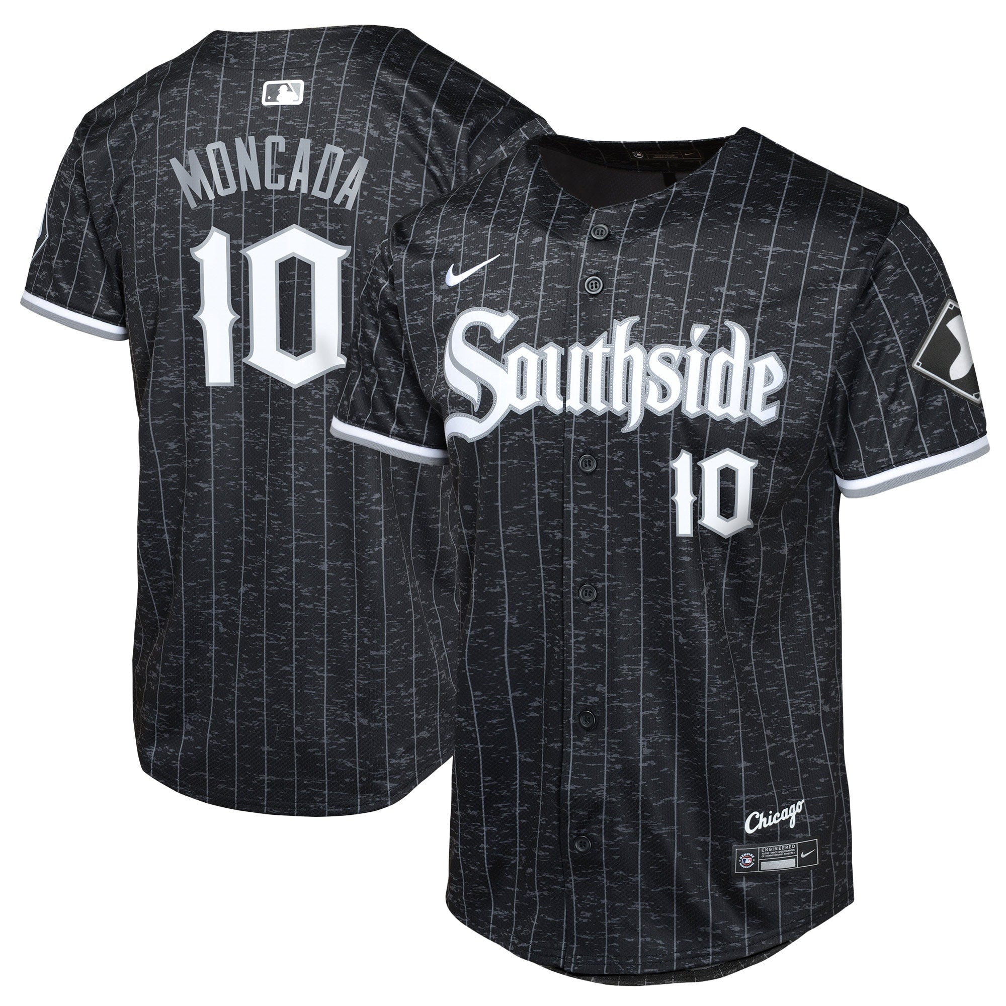 Yoan Moncada Chicago White Sox black City Connect jersey