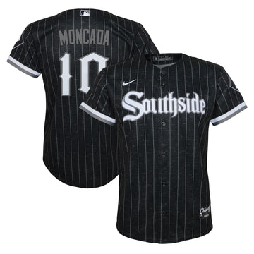 Yoan Moncada Chicago White Sox black City Connect jersey