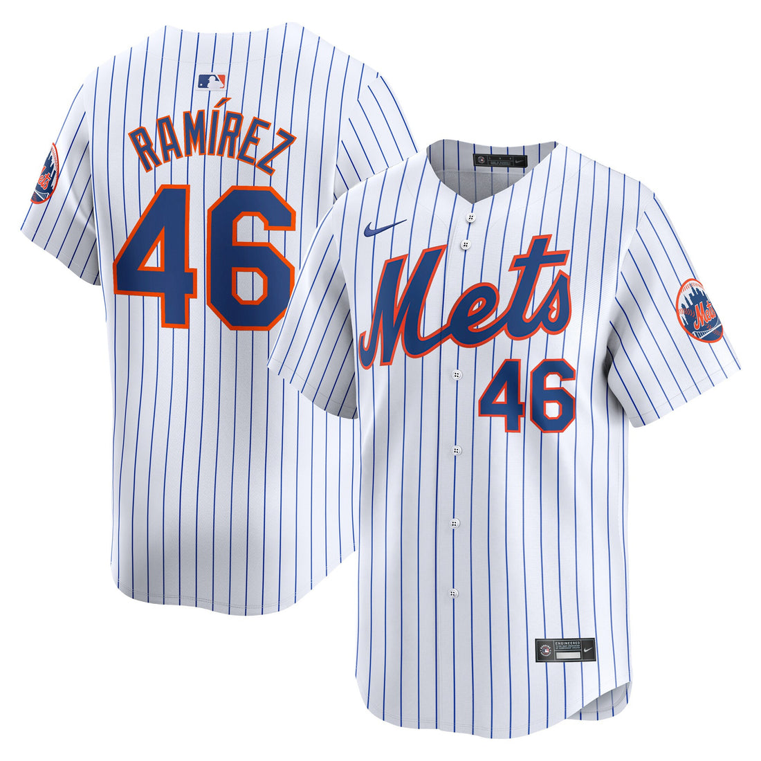 Yohan Ramirez New York Mets white Limited jersey