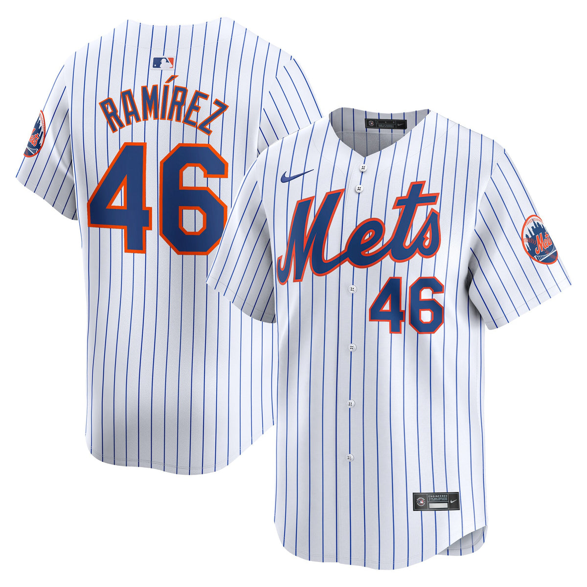 Yohan Ramirez New York Mets white Limited jersey