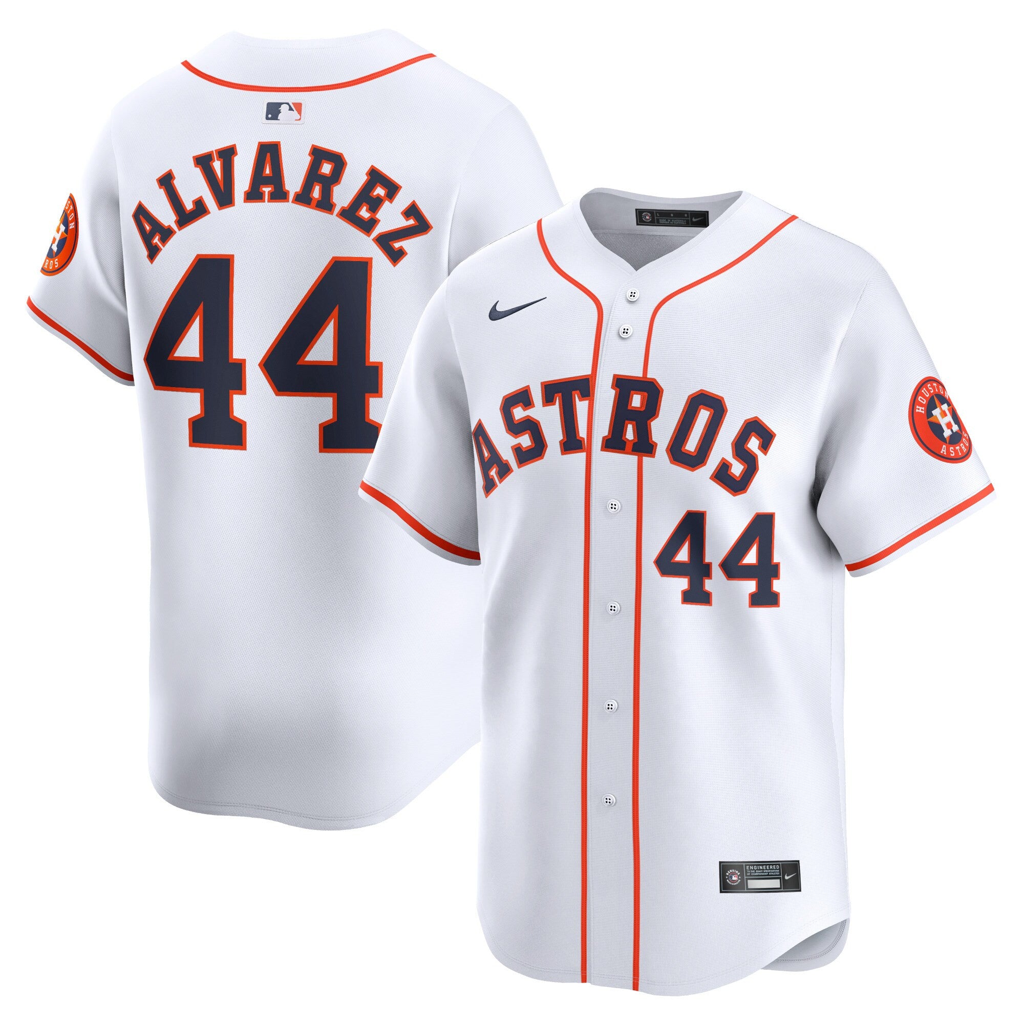 Yordan Alvarez Houston Astros white Limited jersey