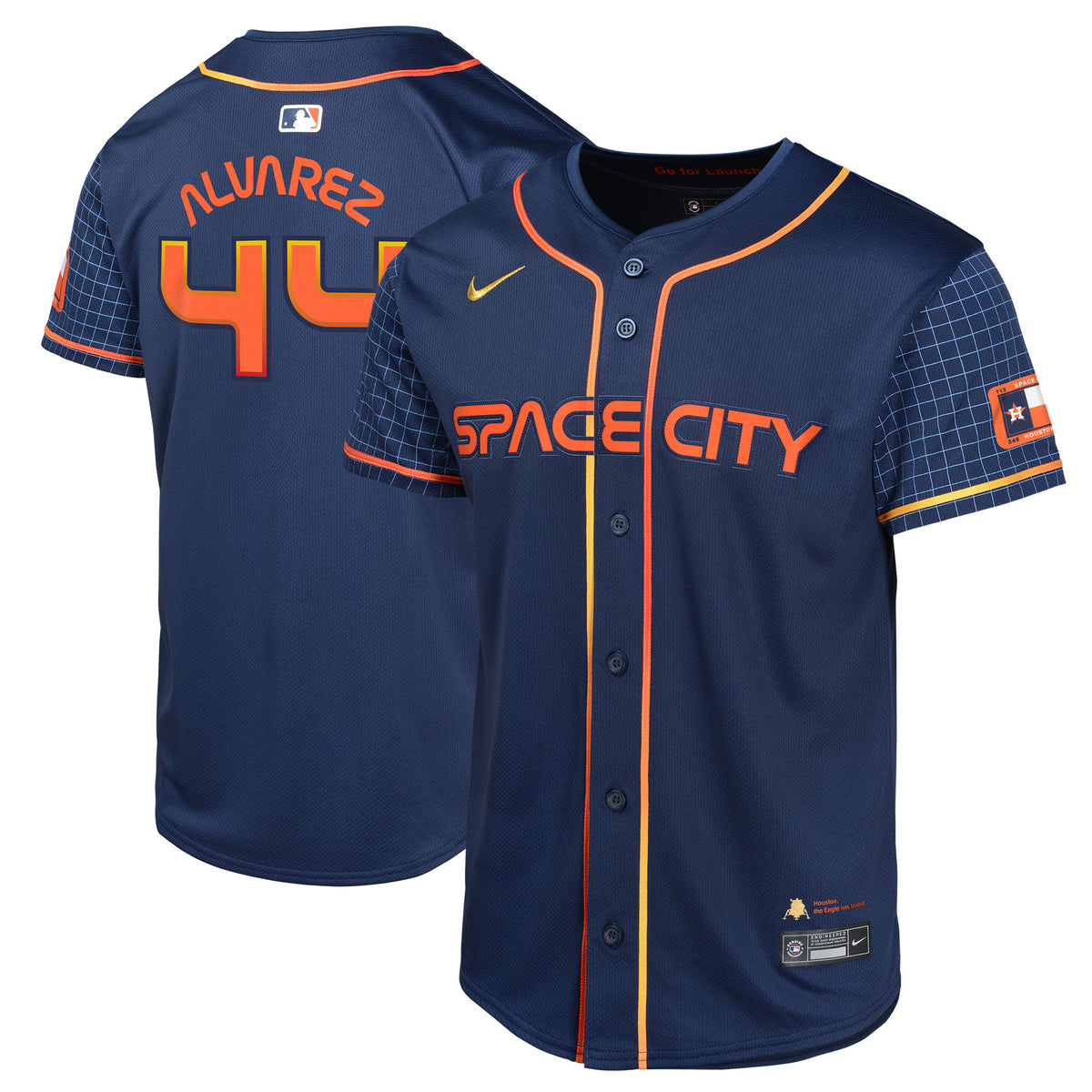 Yordan Alvarez Houston Astros navy City Connect jersey