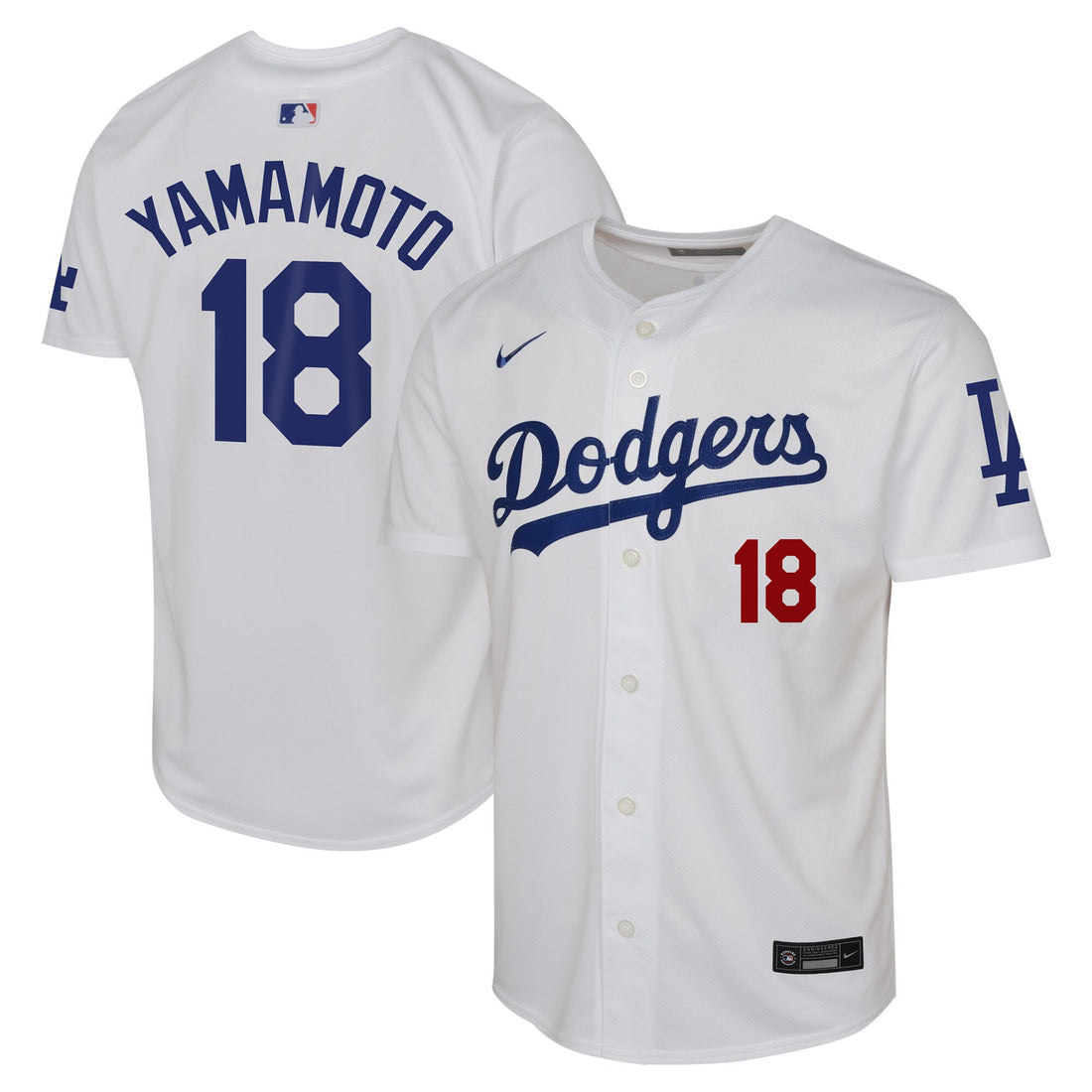 Yoshinobu Yamamoto Los Angeles Dodgers white Limited jersey