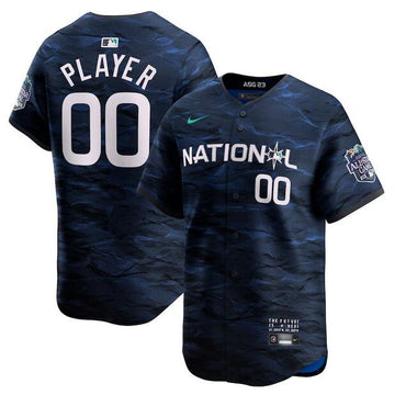 Custom MLB All-Star royal jersey