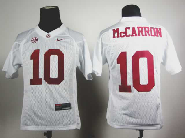 McCarron Alabama Crimson Tide white jersey