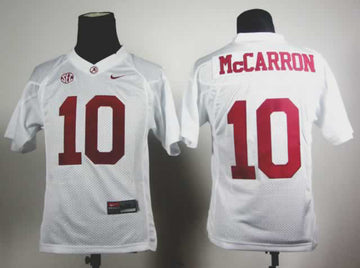 McCarron Alabama Crimson Tide white jersey