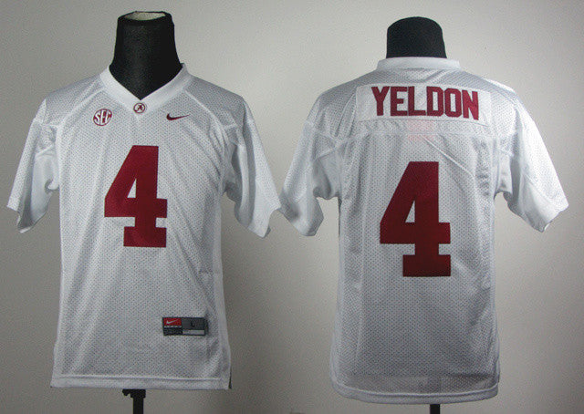 T.J Yeldon Alabama Crimson Tide white jersey