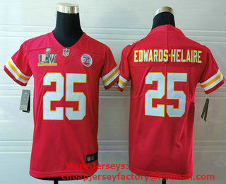 Clyde Edwards-Helaire Kansas City Chiefs red Vapor jersey