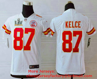 Travis Kelce Kansas City Chiefs white Vapor jersey